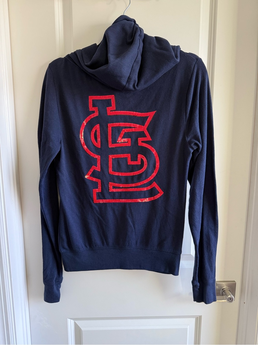 RARE Like New Victoria’s Secret Pink x MLB x 5th & Ocean Bling Cardinals Hoodie